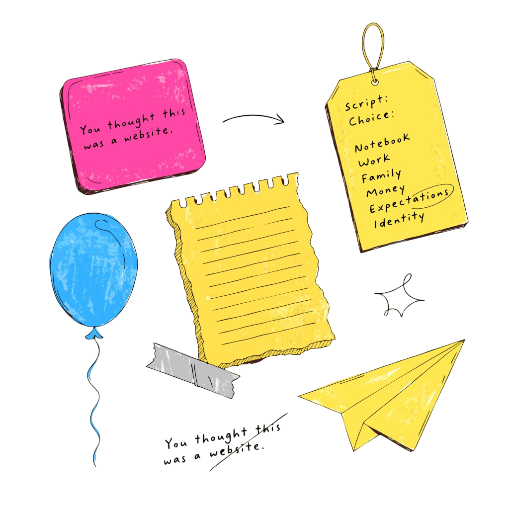 minimalist flat lay scrapbook collage on a clean p (1)